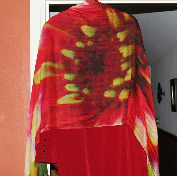 ●SOLD!$ Flower Power Modal luxuriously soft Zinnia - Picture 2 of 7